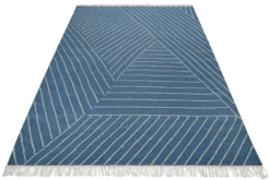 Kelim Teppich Blau 