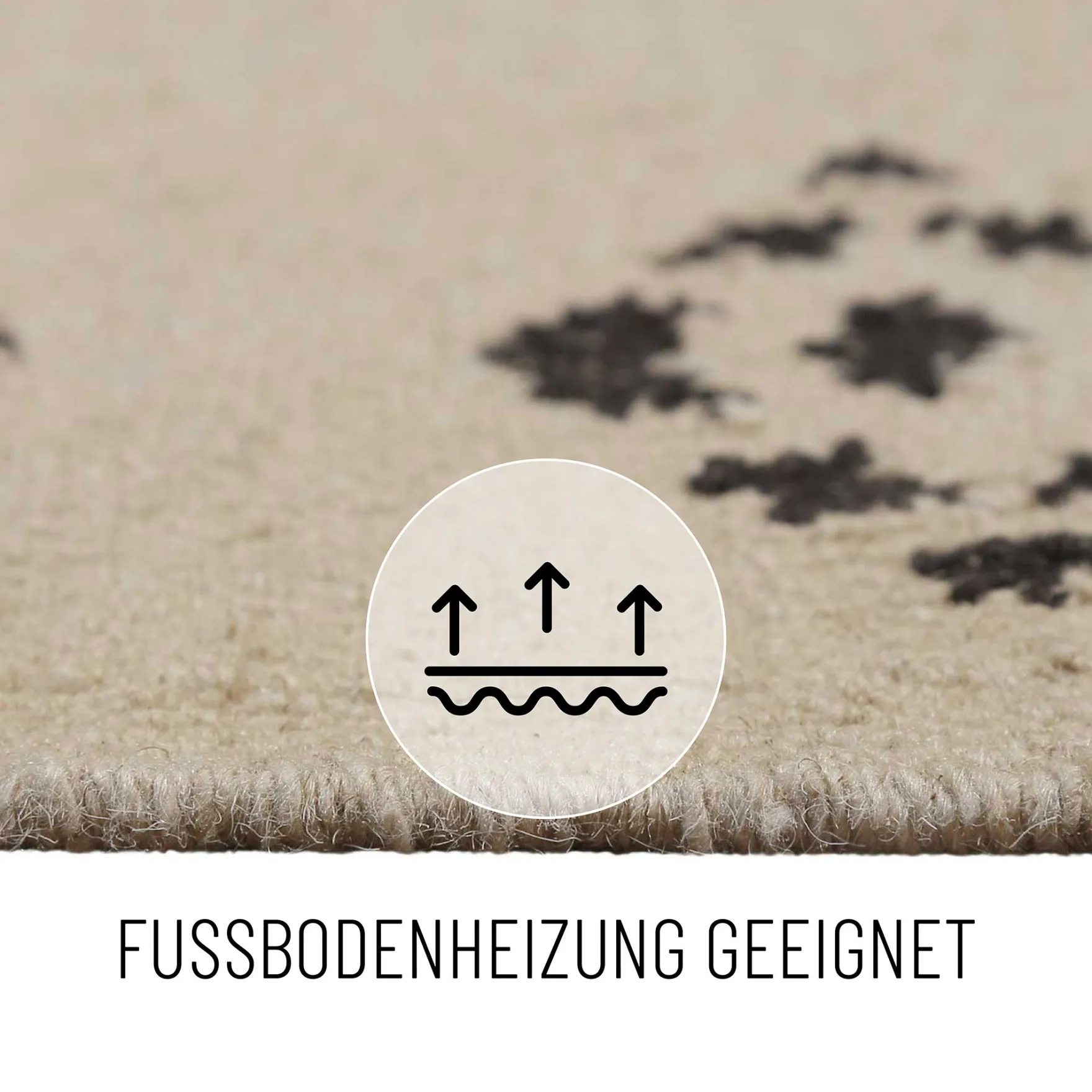 Kelim Teppich Creme Beige aus Wolle "Belmont" Green Looop