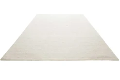 Kelim Teppich Creme Weiß aus Jute & Wolle