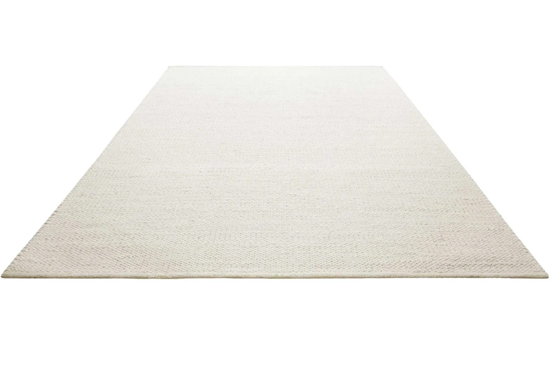 Kelim Teppich Creme Weiß aus Jute & Wolle "Toulouse" Green Looop