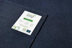 Kelim Teppich Dunkelblau aus Wolle "Perpignan" Green Looop