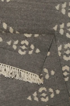 Kelim Teppich Dunkelgrau aus Wolle "Belmont" Green Looop