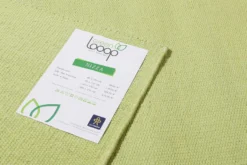 Kelim Teppich Grün aus Baumwolle "Nizza" Green Looop