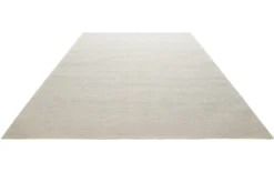 Kelim Teppich Hellgrau aus Baumwolle "Nizza" Green Looop
