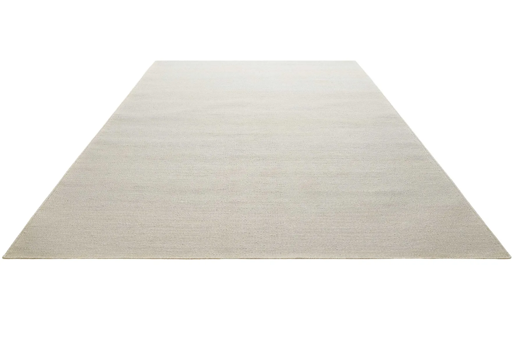 Kelim Teppich Hellgrau aus Baumwolle "Nizza" Green Looop