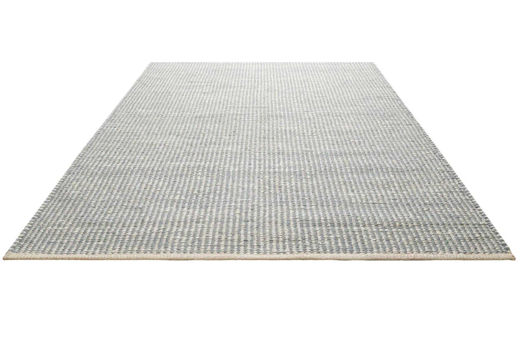 Kelim Teppich Mintgrün Beige aus Jute & Wolle "Toulouse" Green Looop