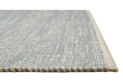 Kelim Teppich Mintgrün Beige aus Jute & Wolle