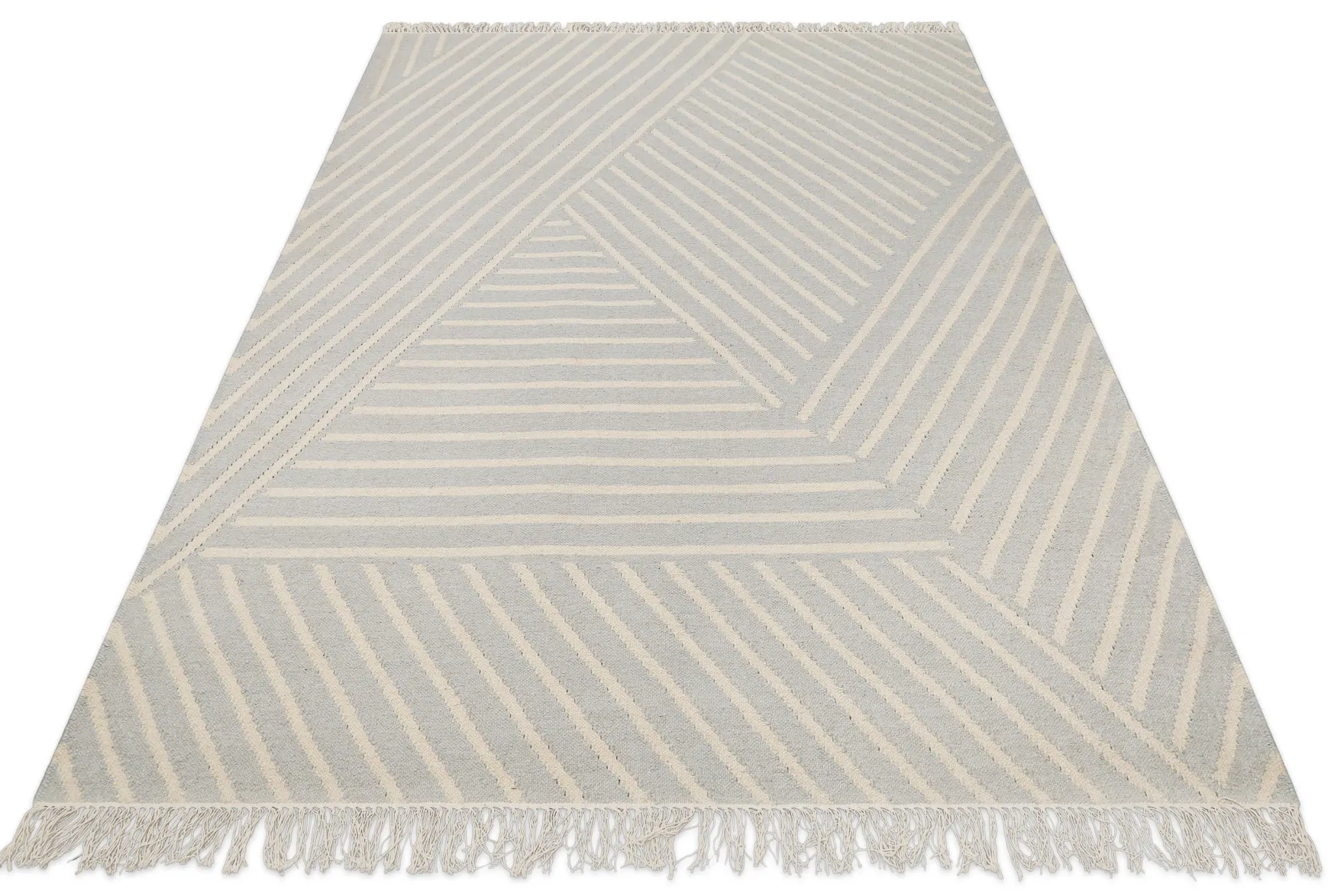 Kelim Teppich Pastell Grau "Modern Pop" WECONhome
