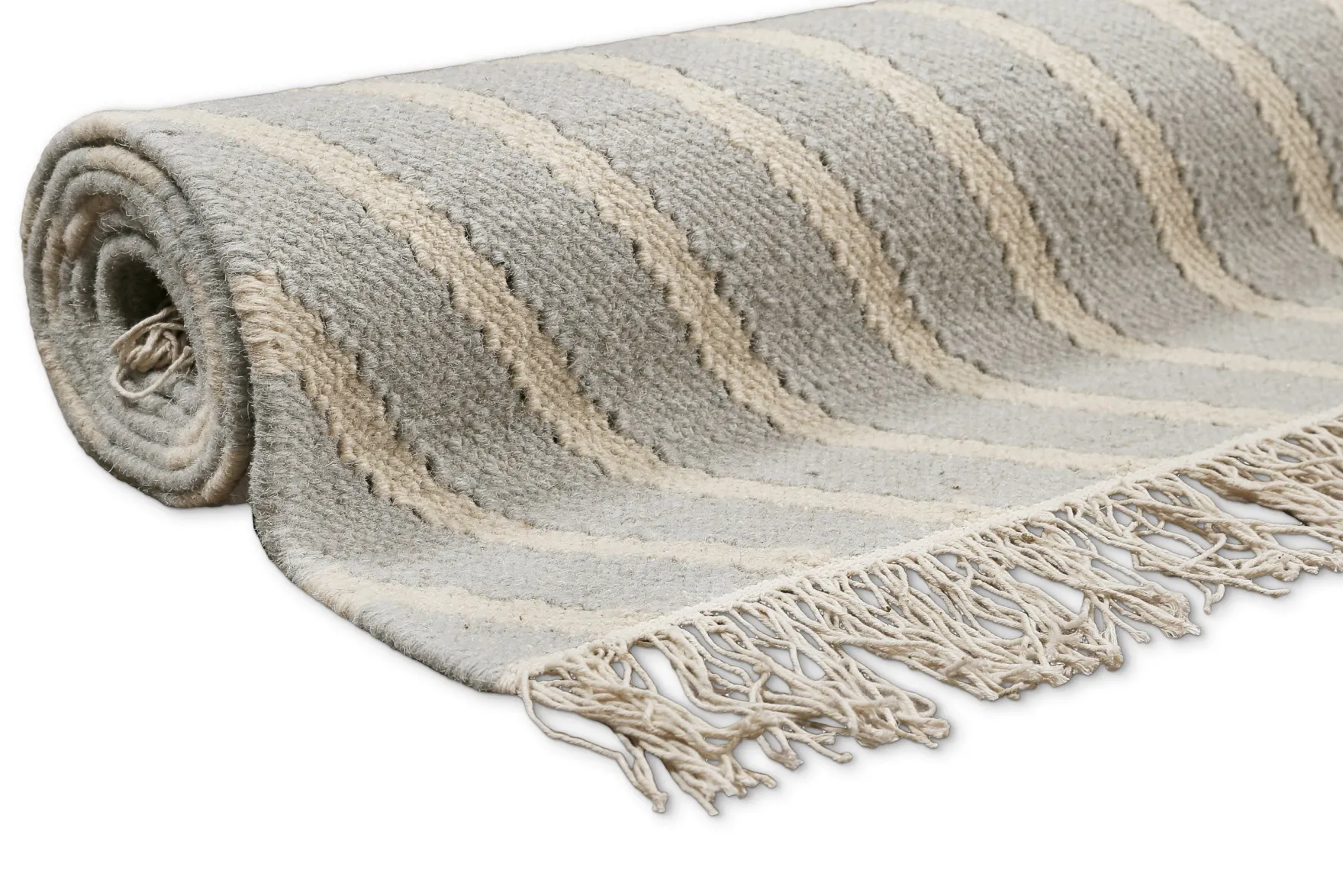 Kelim Teppich Pastell Grau "Modern Pop" WECONhome
