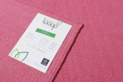 Kelim Teppich Pink aus Baumwolle "Nizza" Green Looop