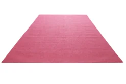 Kelim Teppich Pink aus Baumwolle 