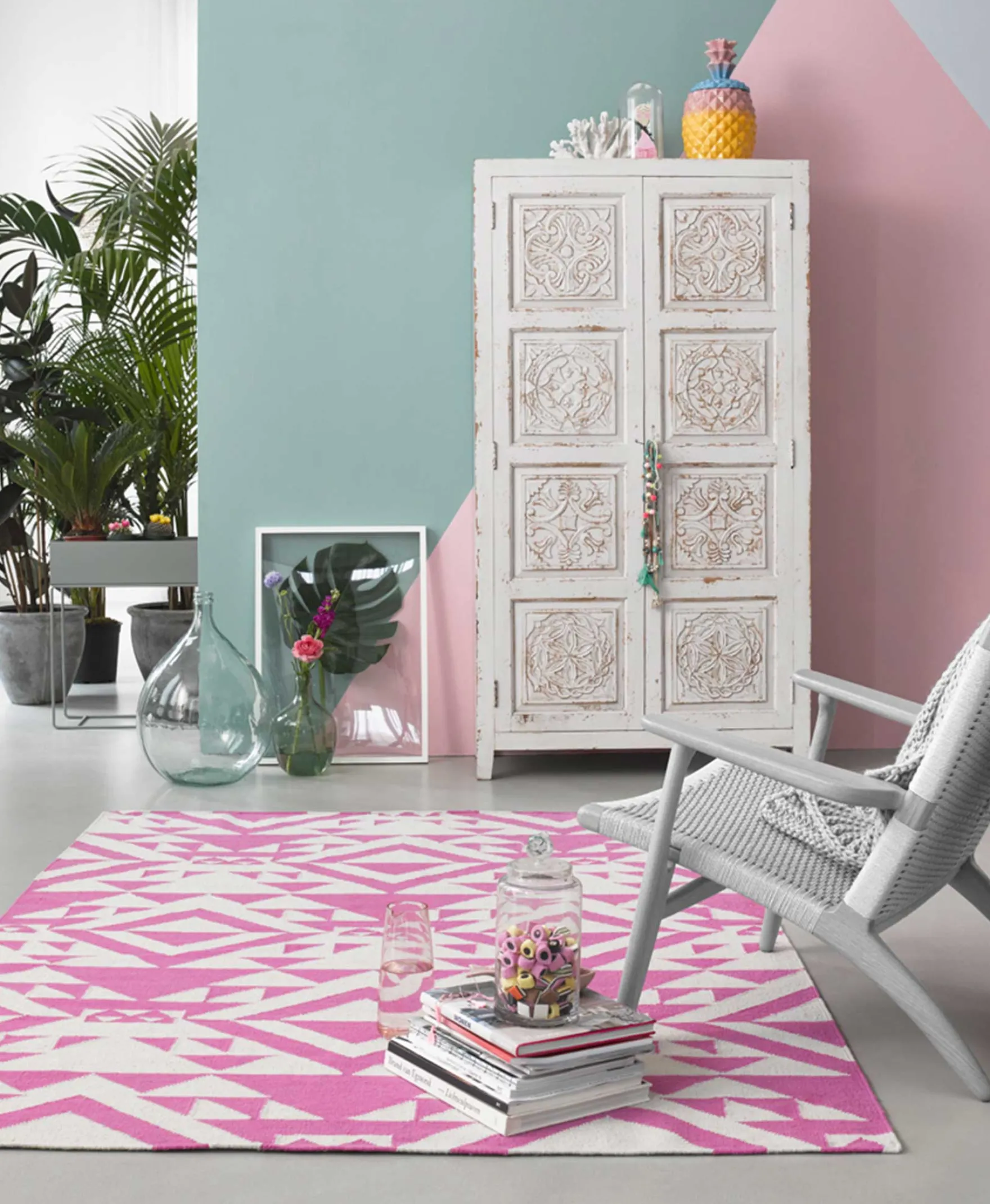 Kelim Teppich Pink Beige "Pink Mellow" Accessorize