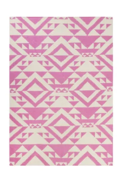 Kelim Teppich Pink Beige