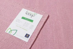 Kelim Teppich Rosa aus Baumwolle "Nizza" Green Looop