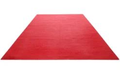 Kelim Teppich Rot aus Baumwolle 