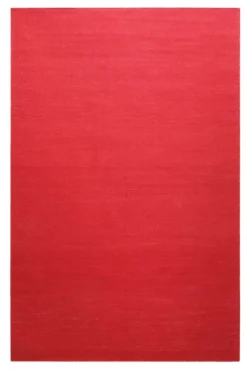 Kelim Teppich Rot aus Baumwolle 