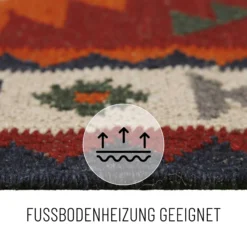 Kelim Teppich Rot aus Wolle 