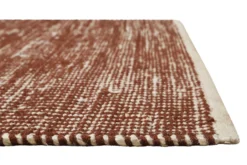 Kelim Teppich Rotbraun Beige aus Jute & Wolle