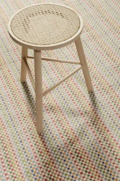 Kinderteppich aus Schurwolle Beige Bunt "Tjorven" Smart Kids