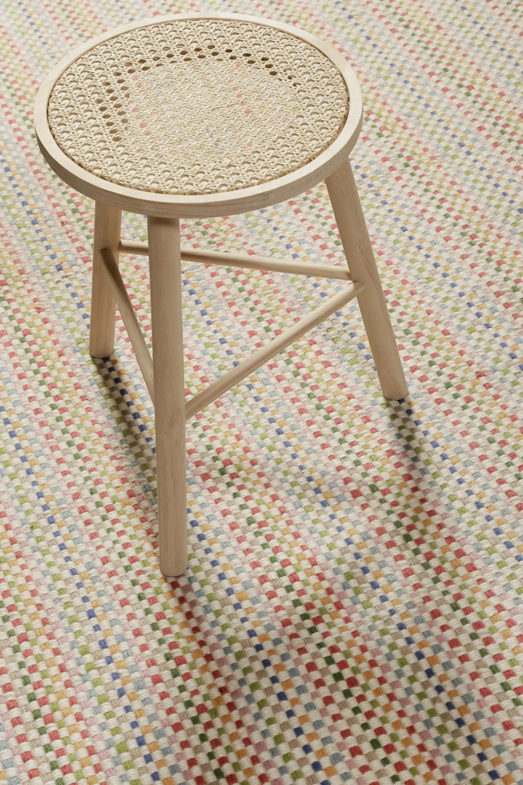 Kinderteppich aus Schurwolle Beige Bunt "Tjorven" Smart Kids