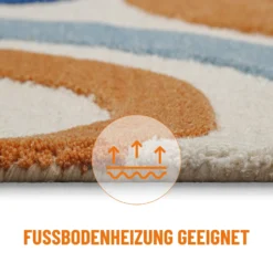 Kinderteppich aus Schurwolle Multi "Scribble" Smart Kids