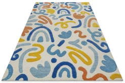 Kinderteppich aus Schurwolle Multi