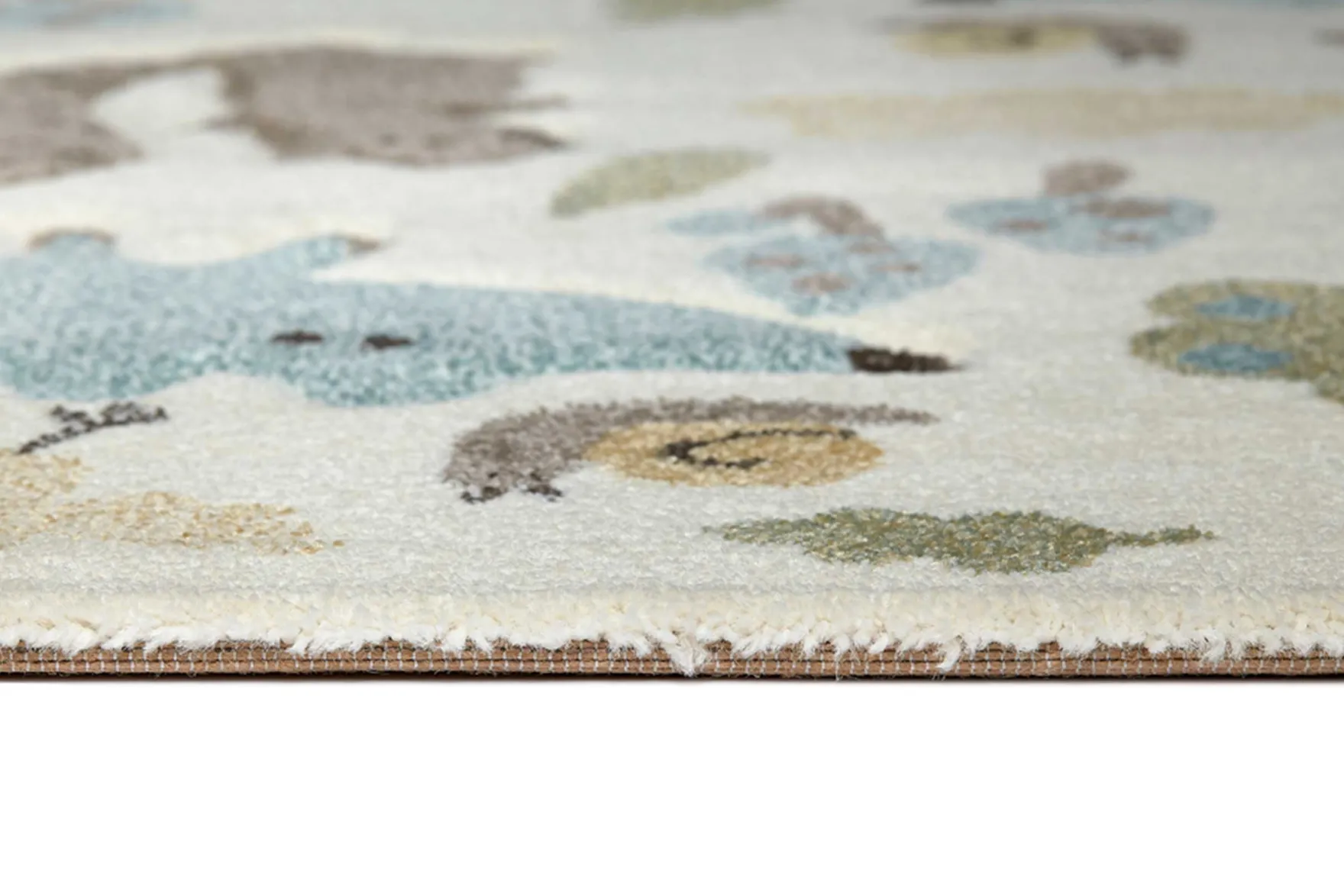 Kinderteppich beige blau "Forest" Sigikid