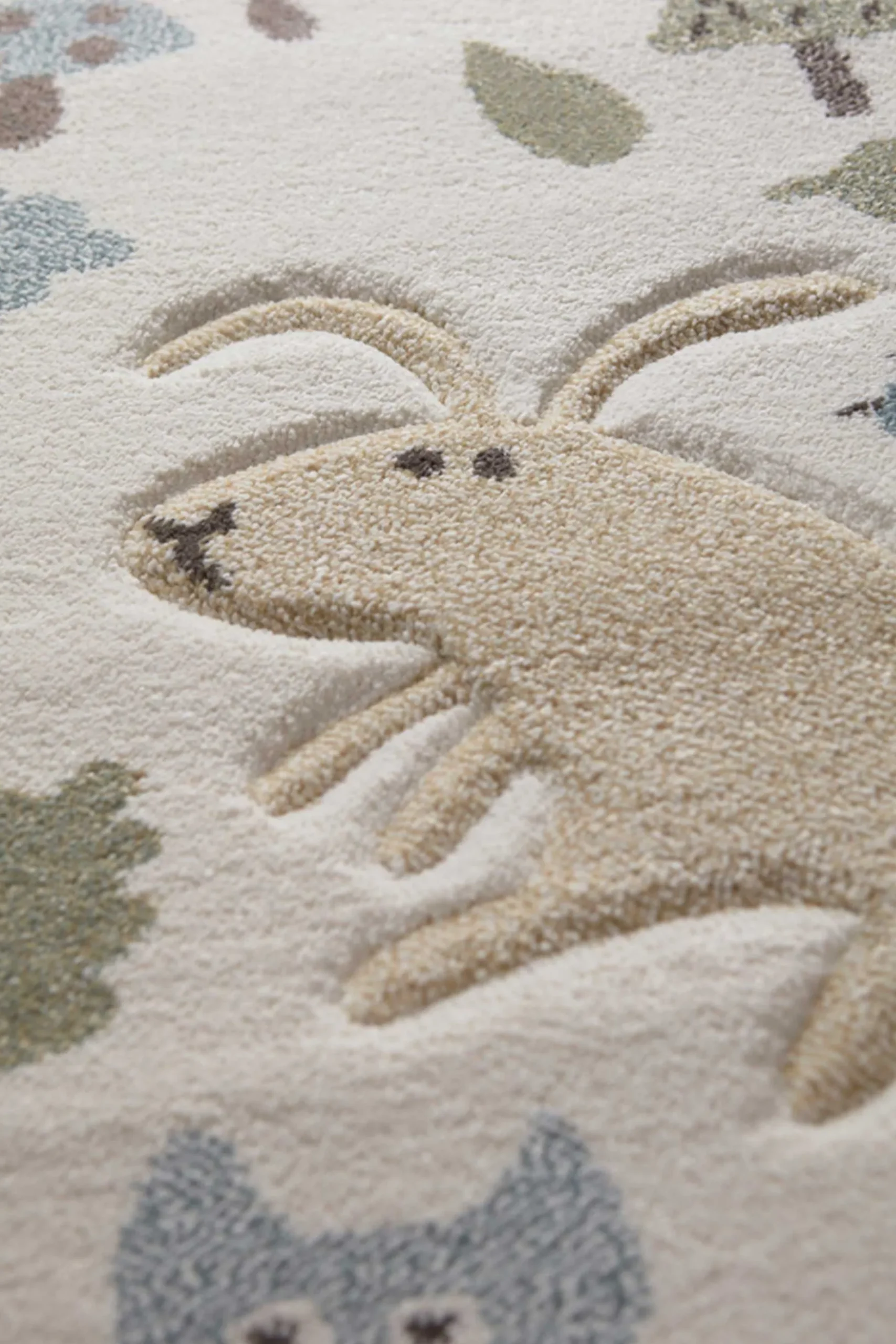 Kinderteppich beige blau "Forest" Sigikid