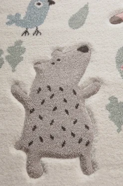 Kinderteppich beige rosa "Forest" Sigikid
