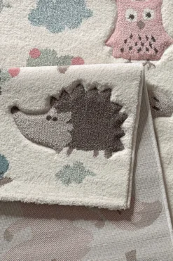 Kinderteppich beige rosa "Forest" Sigikid