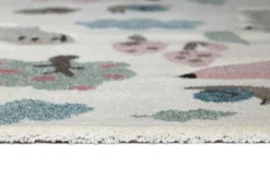 Kinderteppich beige rosa 