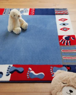 Kinderteppich Blau "Hand&Feet" WECONhome