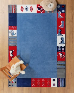 Kinderteppich Blau 