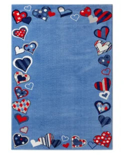 Kinderteppich Blau "Just Hearts" WECONhome