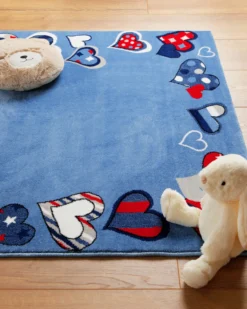 Kinderteppich Blau 