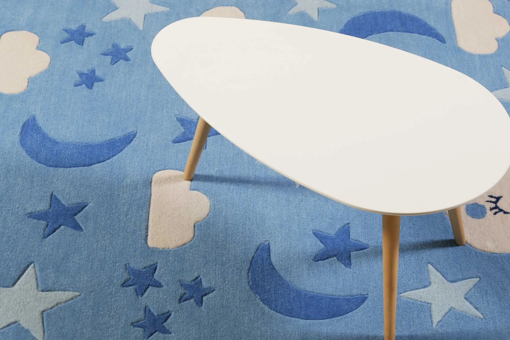 Kinderteppich Blau "LaLeLU" Smart Kids