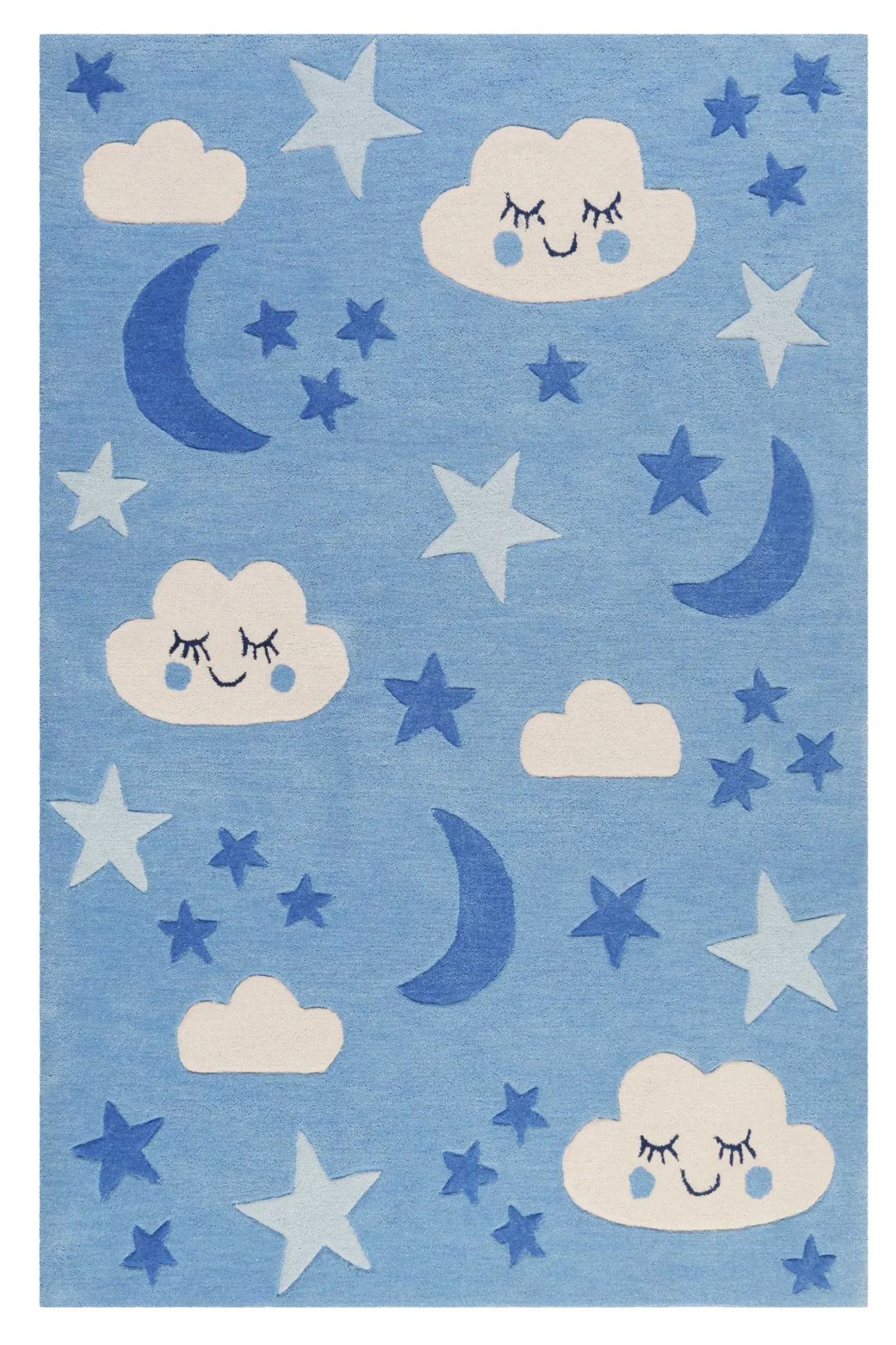 Kinderteppich Blau "LaLeLU" Smart Kids