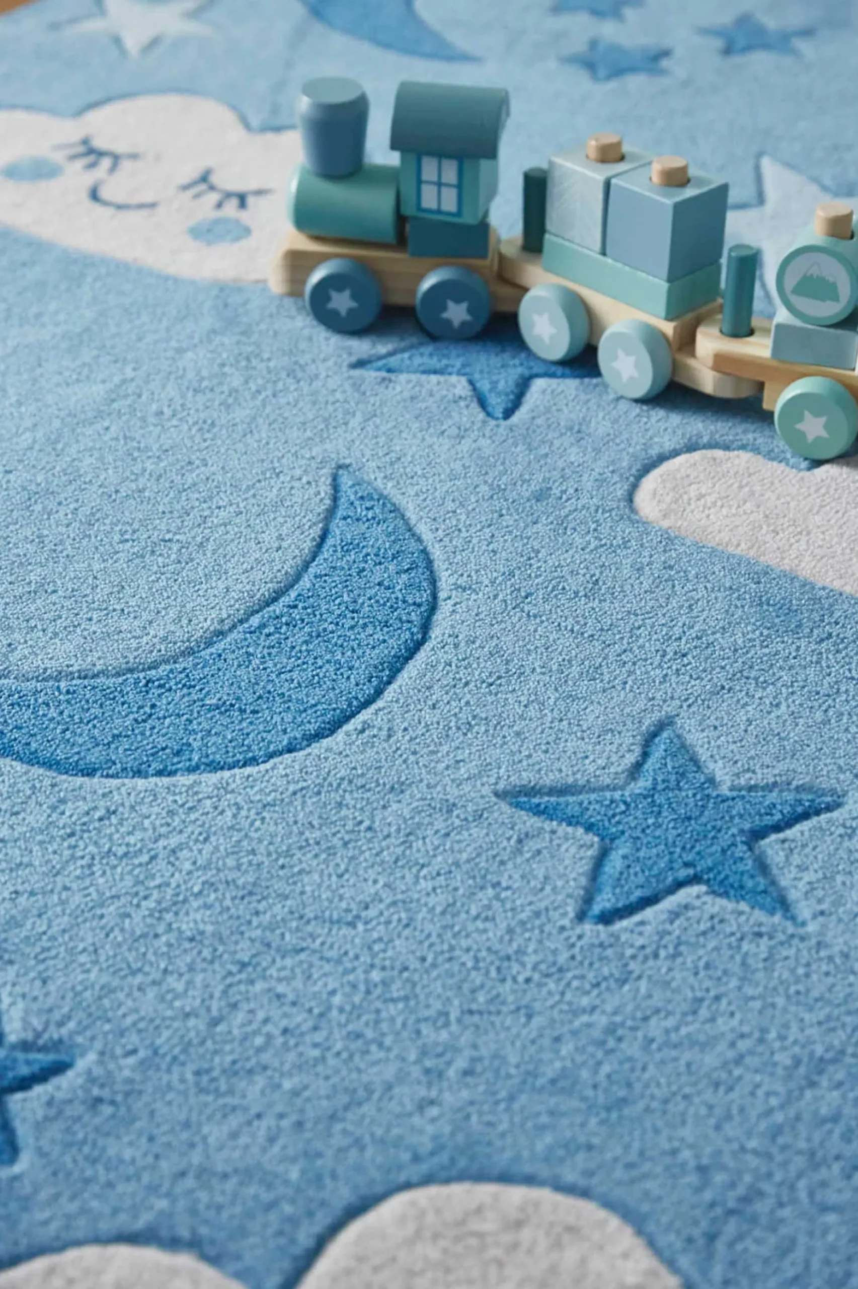Kinderteppich Blau "LaLeLU" Smart Kids