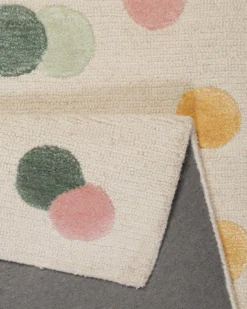 Kinderteppich Creme Bunt