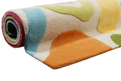 Kinderteppich Creme Bunt 