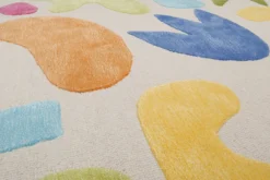 Kinderteppich Creme Bunt 