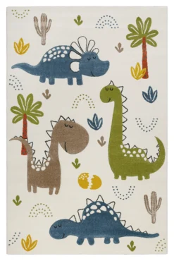 Kinderteppich Creme Weiß 