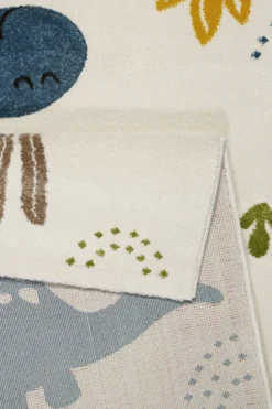 Kinderteppich Creme Weiß 