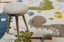 Kinderteppich Creme Weiß 