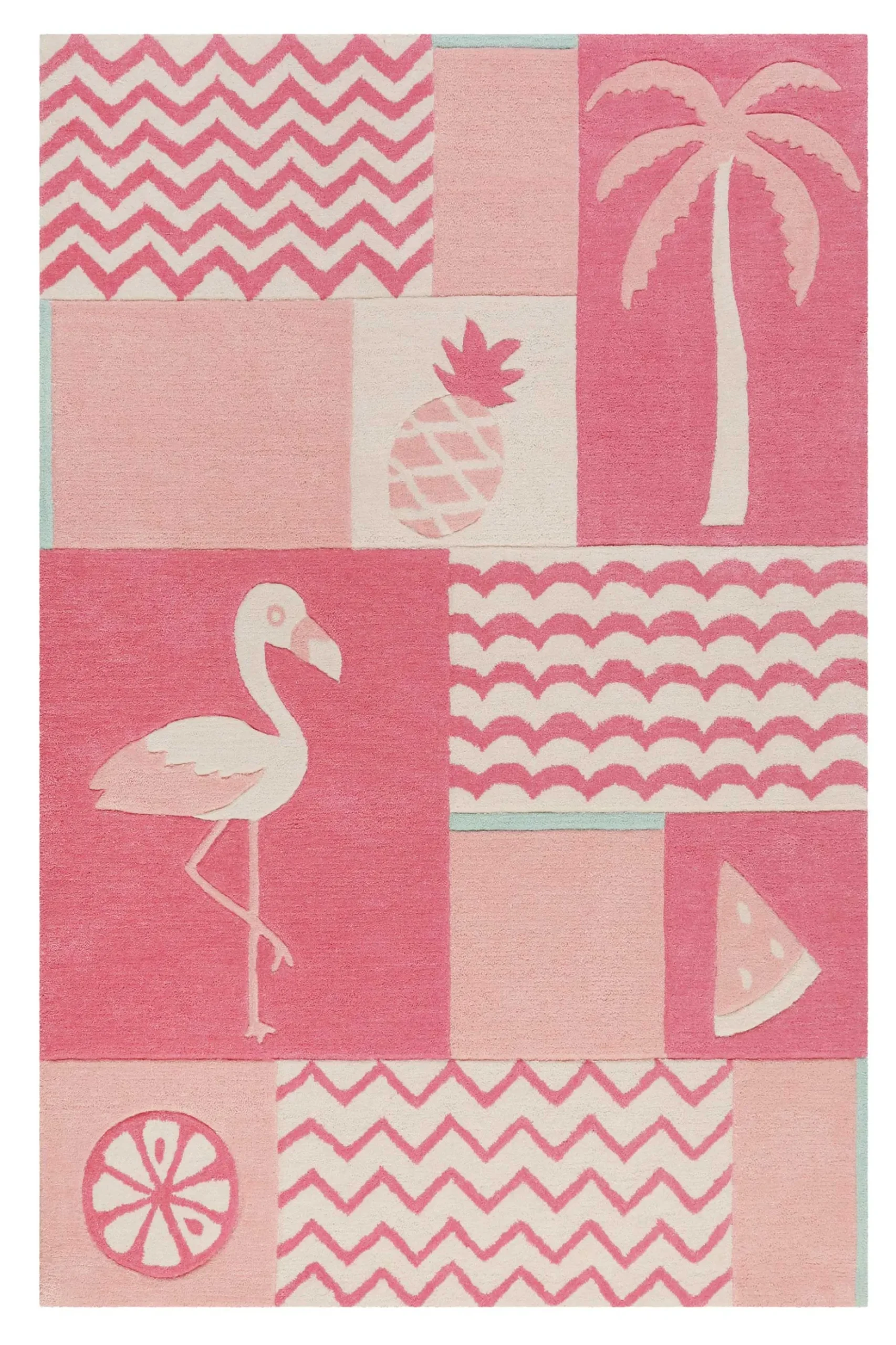 Kinderteppich Rosa "Fruity Flamingo" Smart Kids