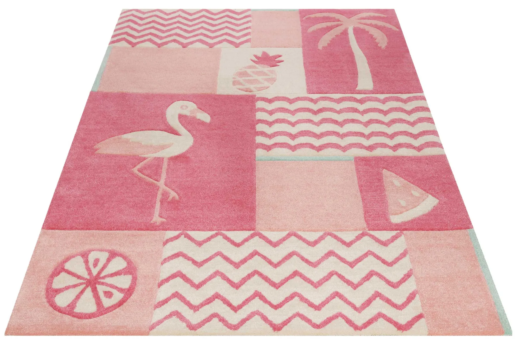 Kinderteppich Rosa "Fruity Flamingo" Smart Kids