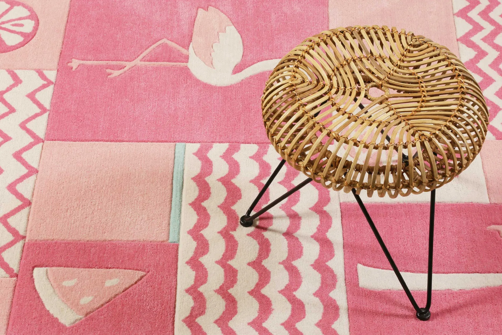Kinderteppich Rosa "Fruity Flamingo" Smart Kids