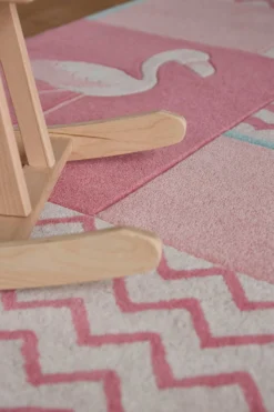Kinderteppich Rosa