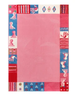 Kinderteppich Rosa Pink "Hand&Feet" WECONhome