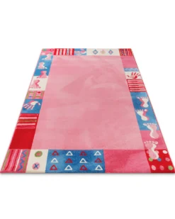 Kinderteppich Rosa Pink "Hand&Feet" WECONhome